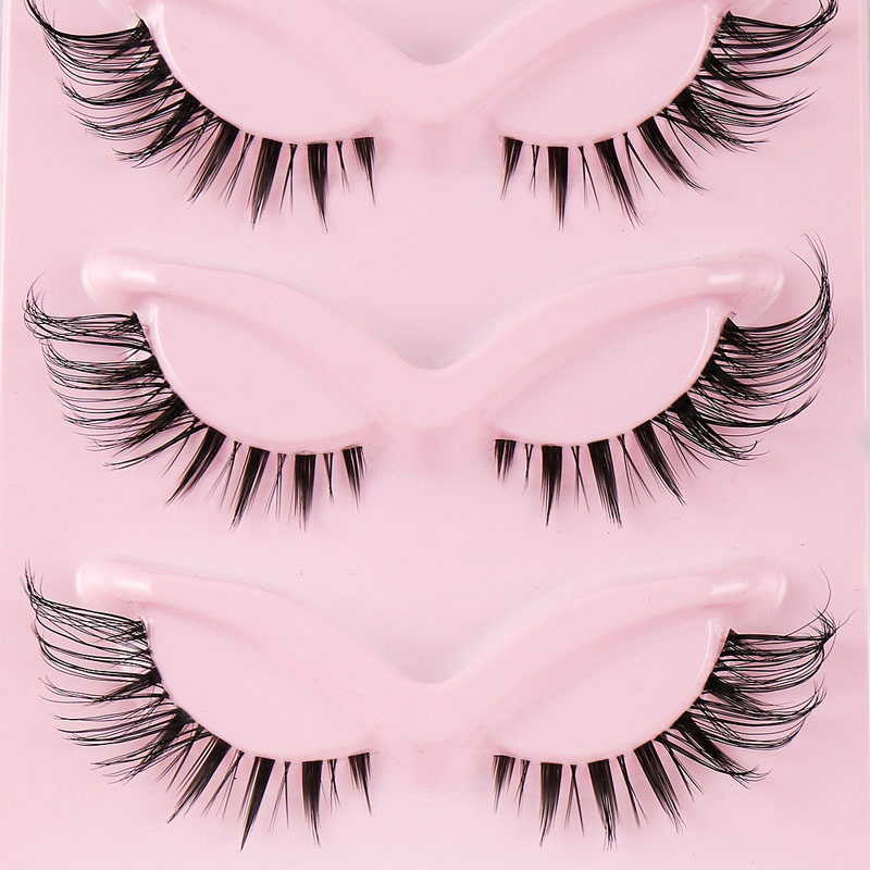 5 Pairs Natural Thick False Eyelashes of The Flying Fox Series Simulated Cat Eye Eyelashes