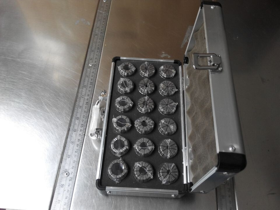 Cutoutil Er32 18PCS 3-20mm 0.015mm Precision Collet Set Er Collet Set