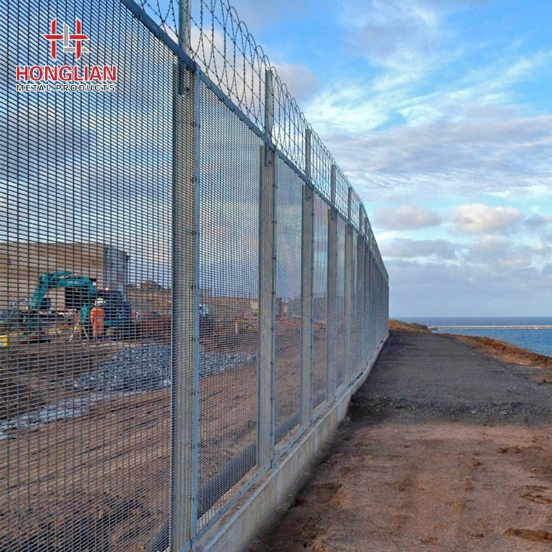 Low Maintenance Welded 358 Fencing Black PVC or Galvanized Finish