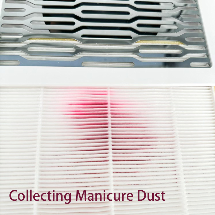 Nail Dust Collector Vacuum Machine Powerful Suction Nail Dust Cleaner