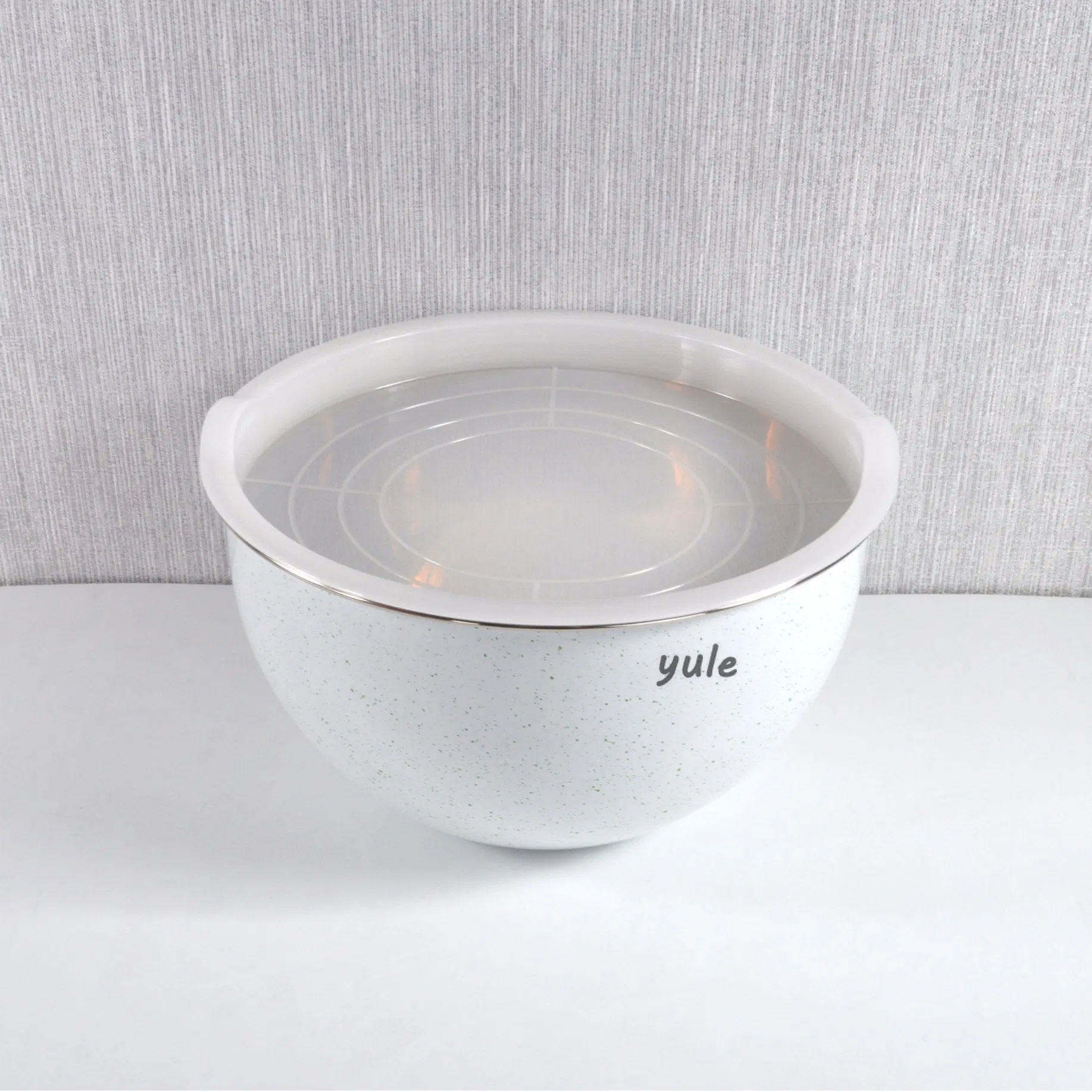 Bakeware Colorful Painting Stainless Steel Mixing Ice Cream Bowl with PE Lid