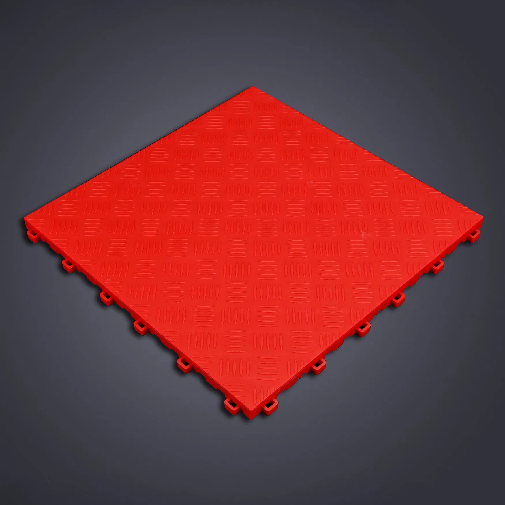 Premium Solid PP Garage Floor Tile Diamond Interlocking Floor Tile for Europe