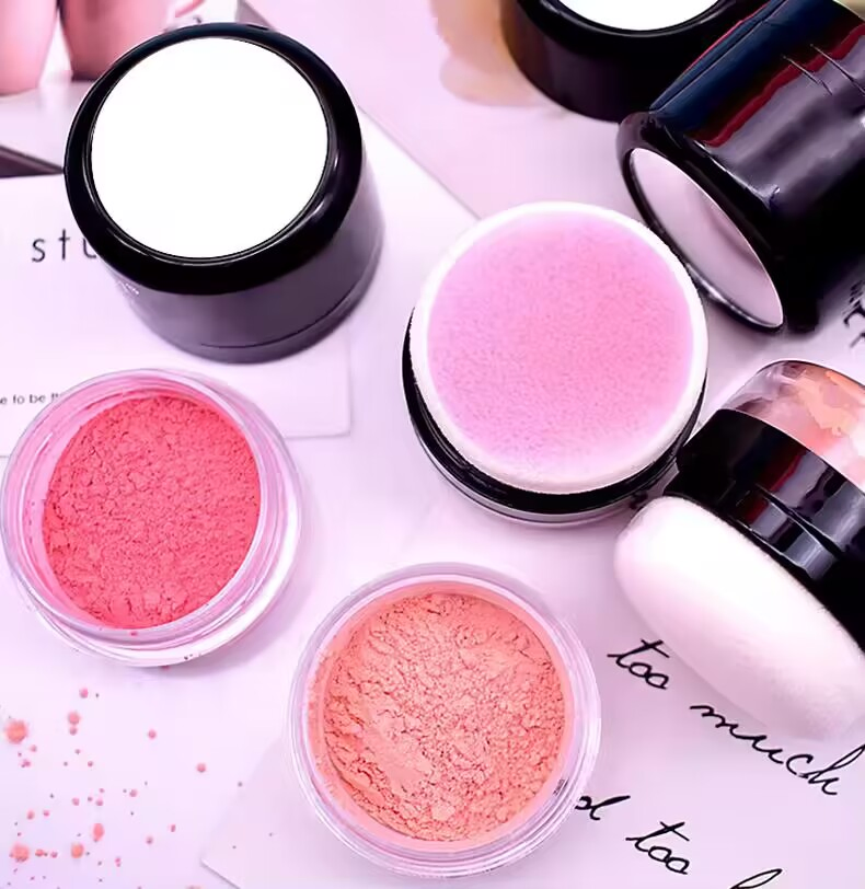 Cosmetics Powder Blusher Private Label 4 Colors Vegan Pigmented Blush Powder Pigmented