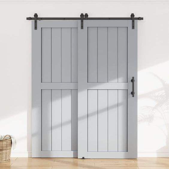 Cbmmart Manufactured Double Track Sliding Doors Wood Barn Door