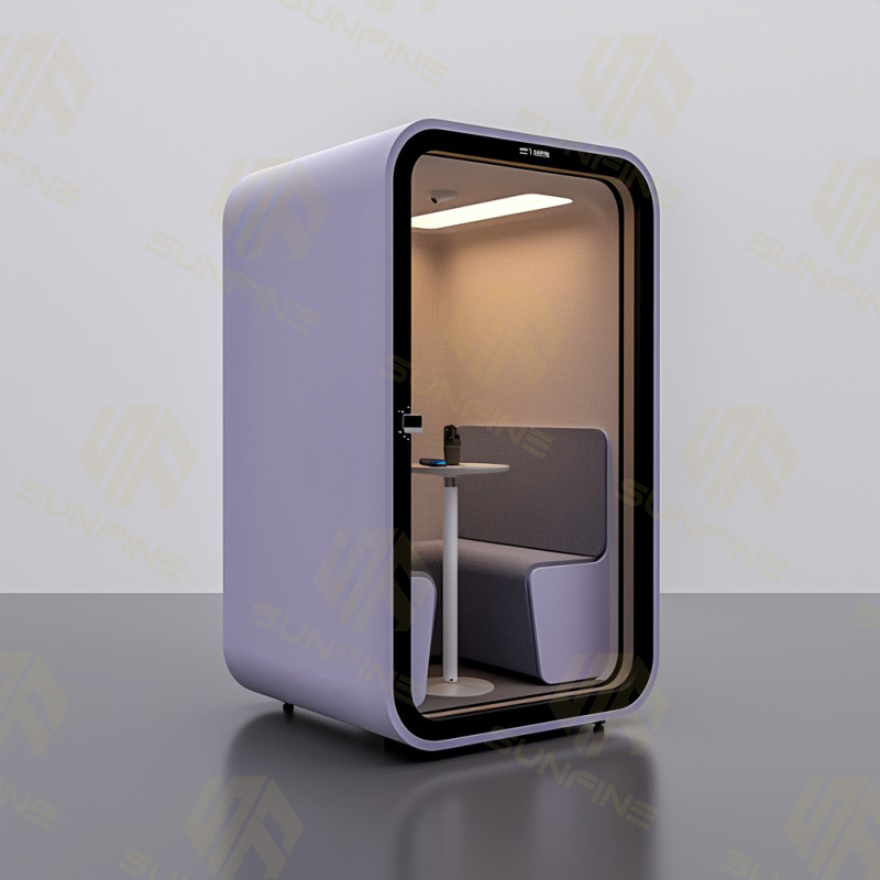 Office Pod Acoustic Room for Commercial Meeting Office Telephone Booth Soundproof Pod Private Space Silence Office Pod