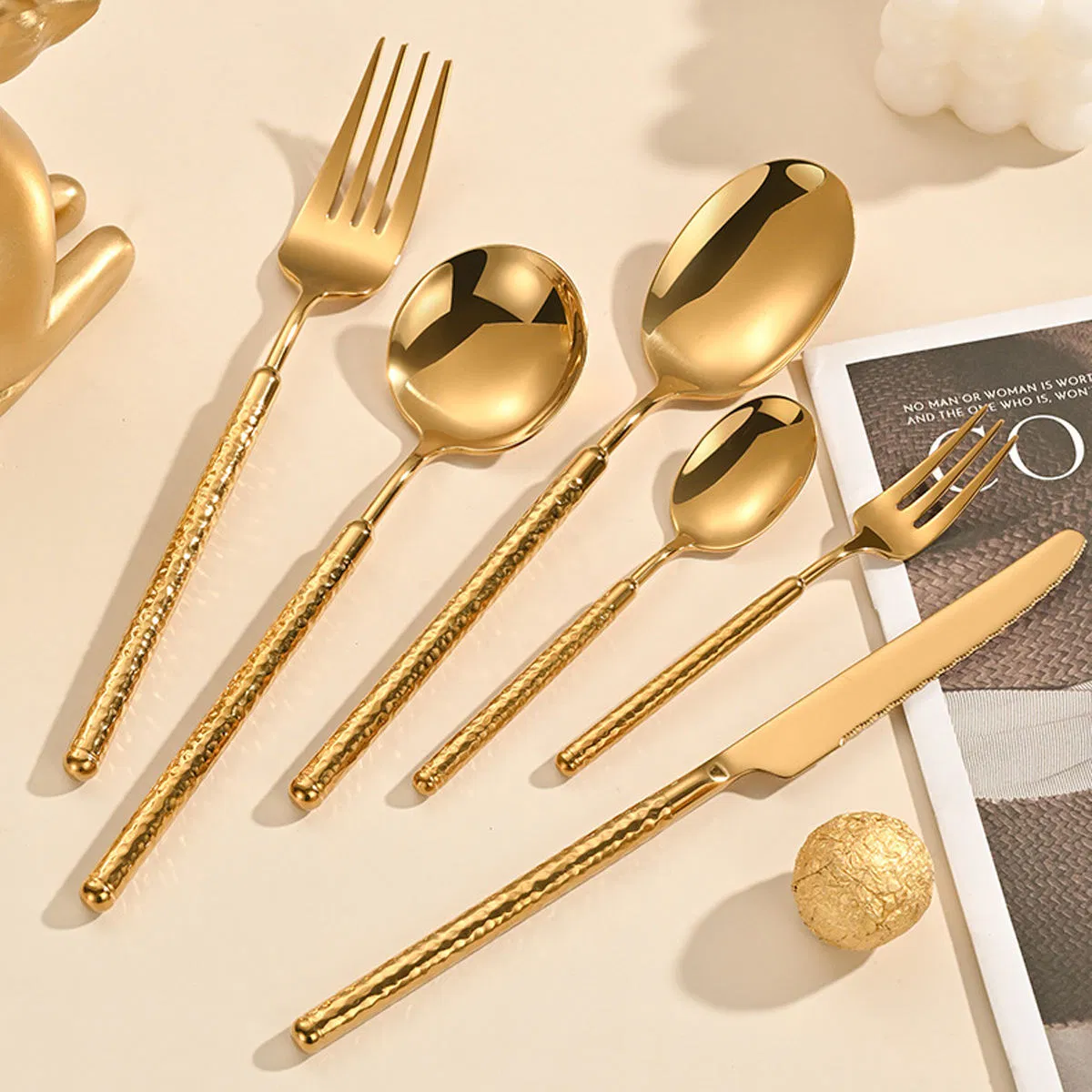 Stylish Eco-Friendly Flatware Collection for Hotel and Party Use