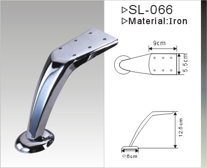 Furniture Accessories Rubber Foot Table Base Beautiful and High Quality Fittings Inclined Metal Sofa Legs