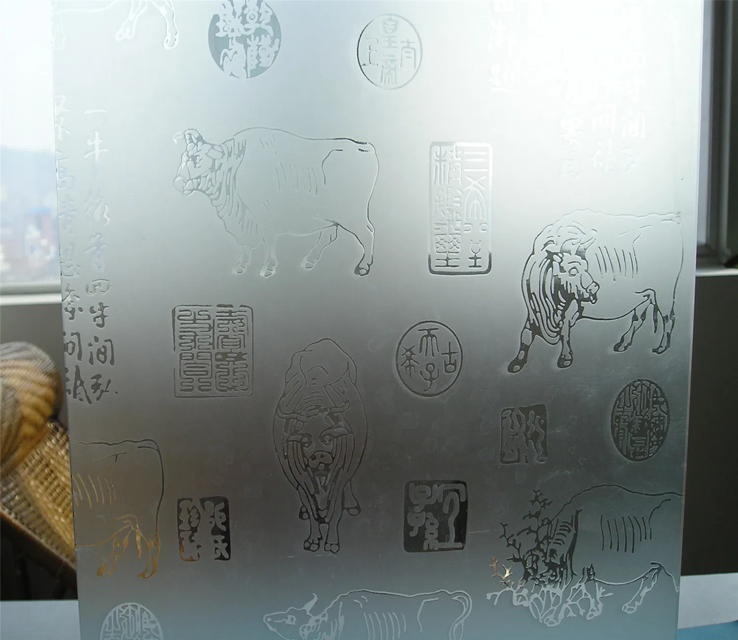 Thickness 3mm 4mm 5mm 6mm Tempered Frosted Acid Etched Glass for Office Wall Partition