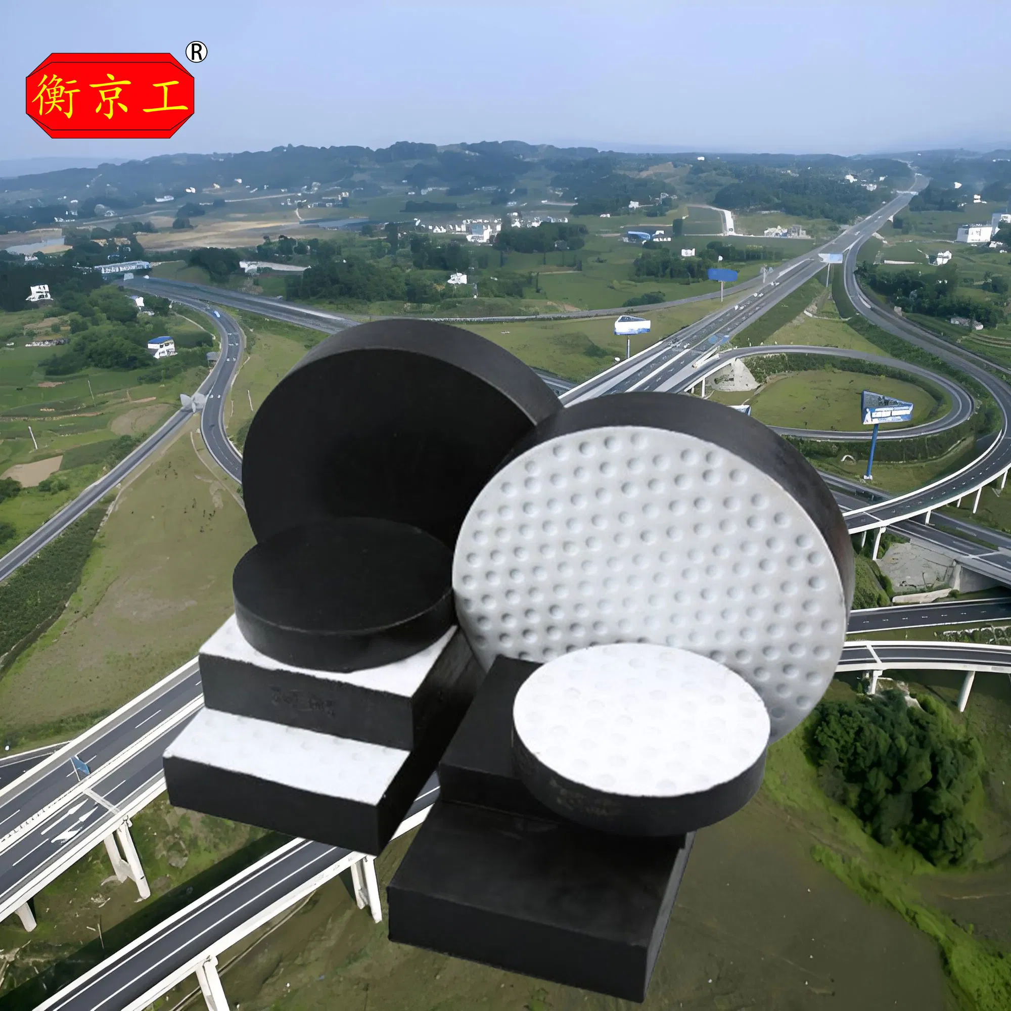 Bridge Building Rubber Elastomeric Bearing Pad Seismic Isolation Bearing