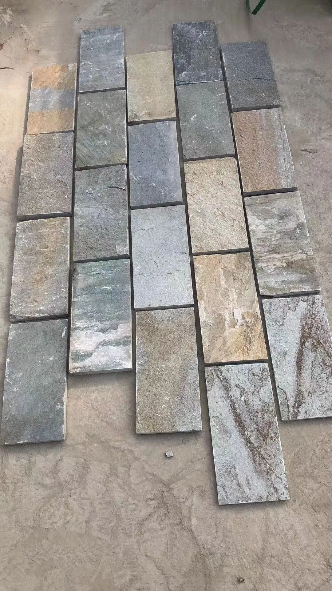 Multicolor Rusty Slate Culture Stone Tiles for Roofing Walling Flooring Pool Table Slate