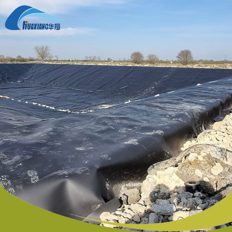 Black 1.5mm HDPE Geomembrane Pond Liner for Dam Waterproofing with UV Resistance ASTM Certified Polyethylene Geomembrane