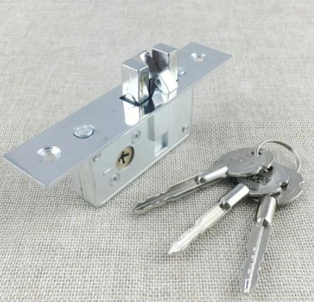Invisible/Door Lock Sliding Door Hook Lock, Alloy Lock Body Frame Glass Door Sturdy Durable, Door Hardwareinvisible/Door Lock, Sliding Door Hook Lock