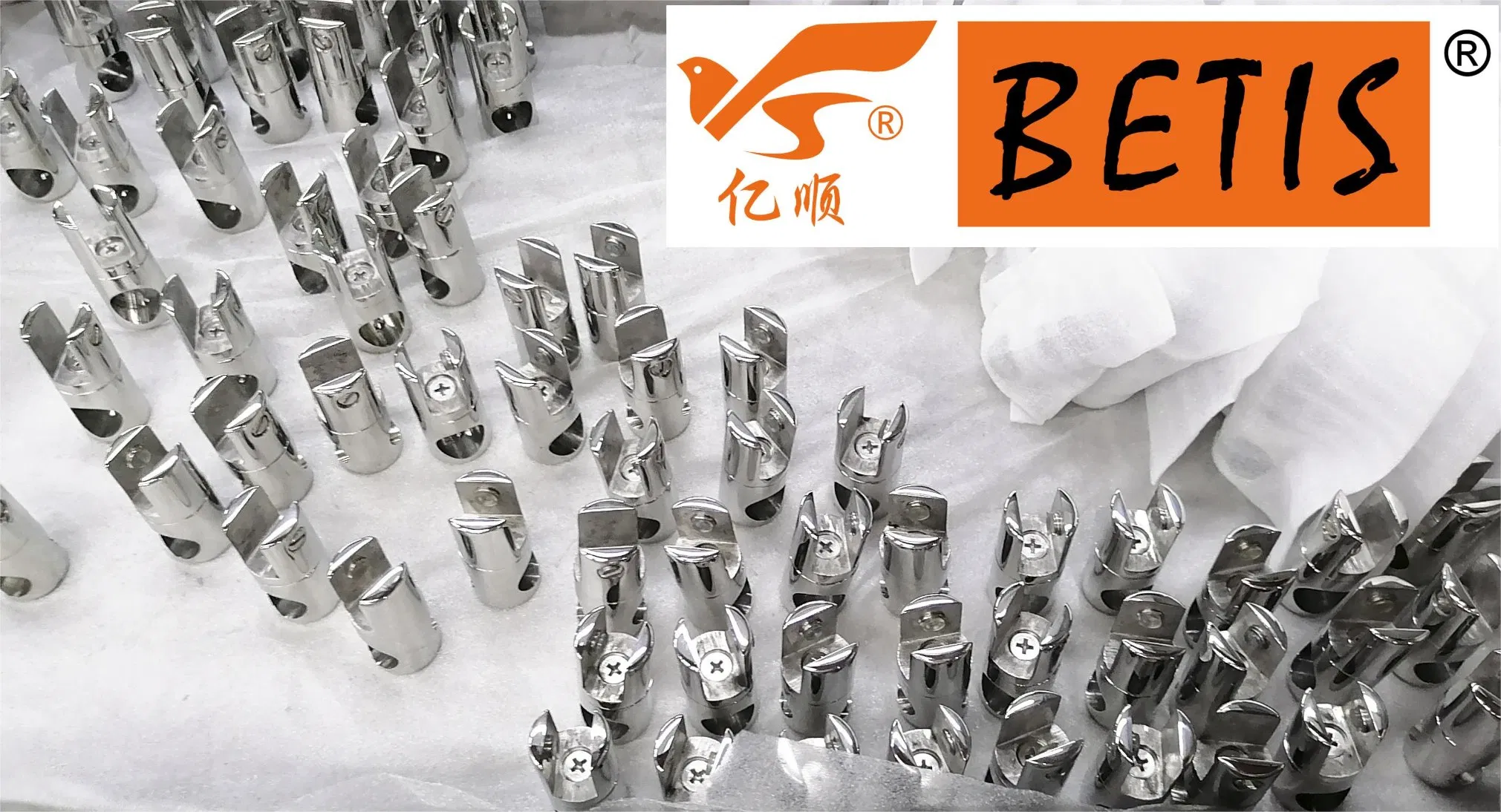 2024 Bathroom Fittings Accessories Polished-Mirror 304-Stainless-Steel Glass Diameters 16mm Steel Pipe Hanging Bracket for Shower Accessories