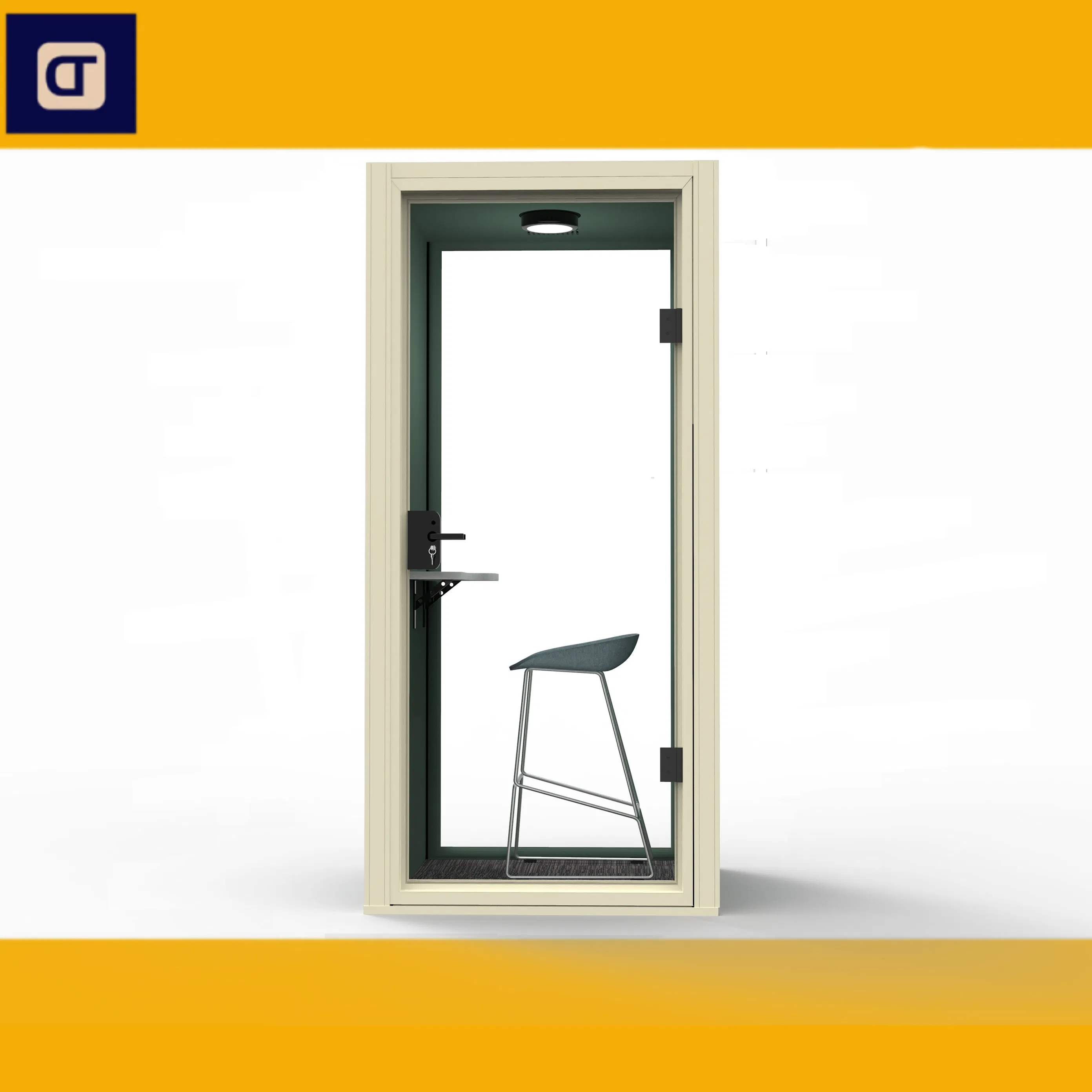 Prefabricated House Integrated Soundproofing Acoustic Office Booth Mobile House Mobile Office Aluminum Sound Insulation Phone Booth Operating Room Monitor Room