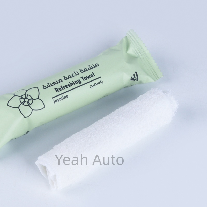 10g Cotton Towel 23*23cm Disposable Refreshing Wet Towel Lemon Lavender Jasmine Berry