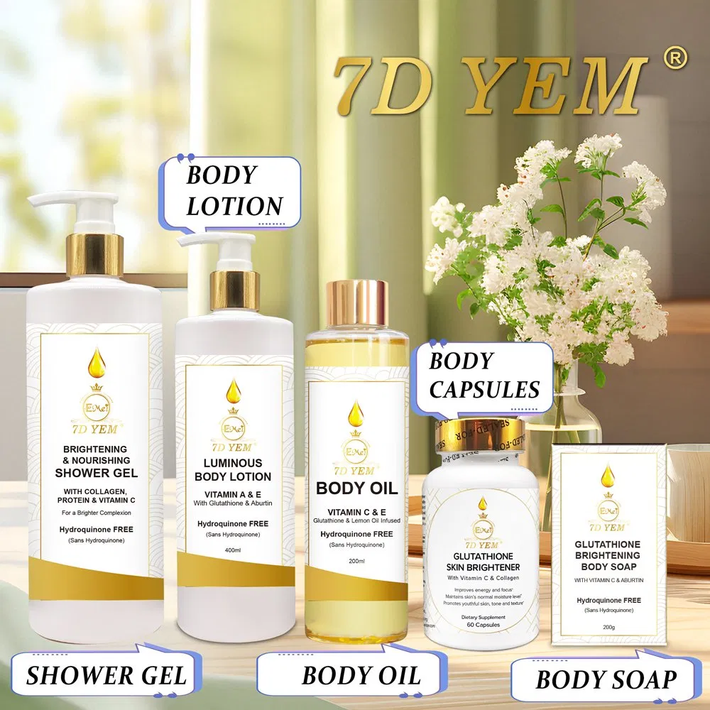 OEM Custom Glutathione Beauty Moisturizing Skin Removing Dark Spots 24K Perfect Gold Skin Care Set for Black Women