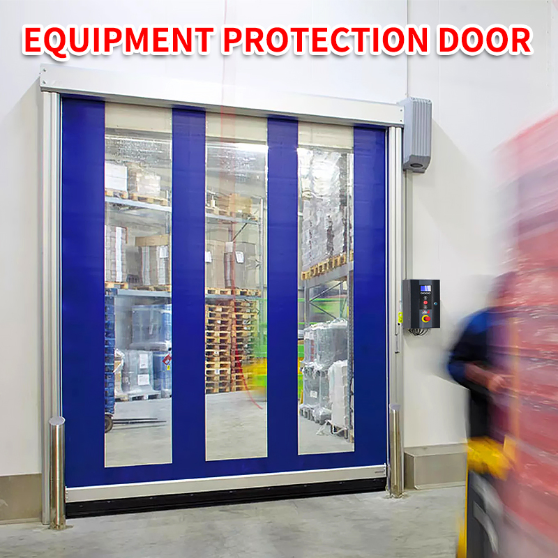 Industrial PVC High Speed Door for Fast Interior for Supermarket Apartment Exterior Hall Bedroom Basement School Finished