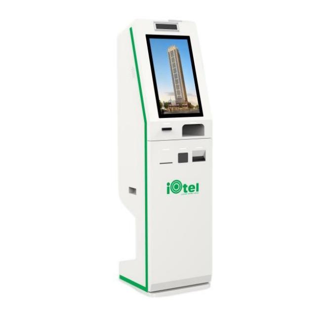 All-in-One Touch Screen Self Check in/Check out Room Card Issue Kiosk Machine for Hotel