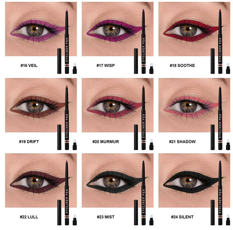 Black Matte Gltter Custom Logo Cream Herbal Waterproof Eyeliner Pencil No-Logo Erasable Long-Lasting for Makeup Wholesale