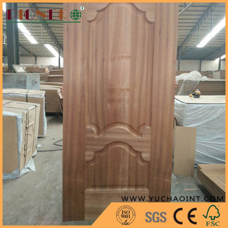 White / Wenge / Wood Veneer / Melamine Moulded HDF Door Skin