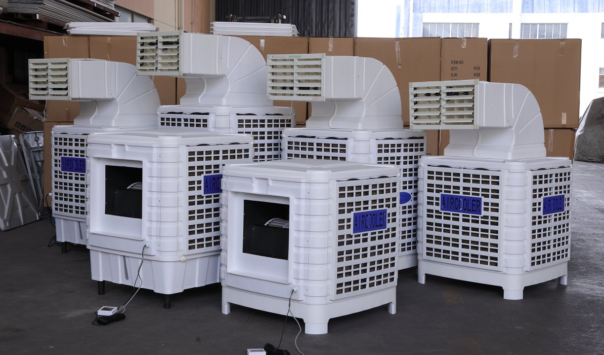 Portable Industrial Evaporative Air Cooler New Condition Hotels Water Cooling Air Cool Chiller Factory Air Conditioner