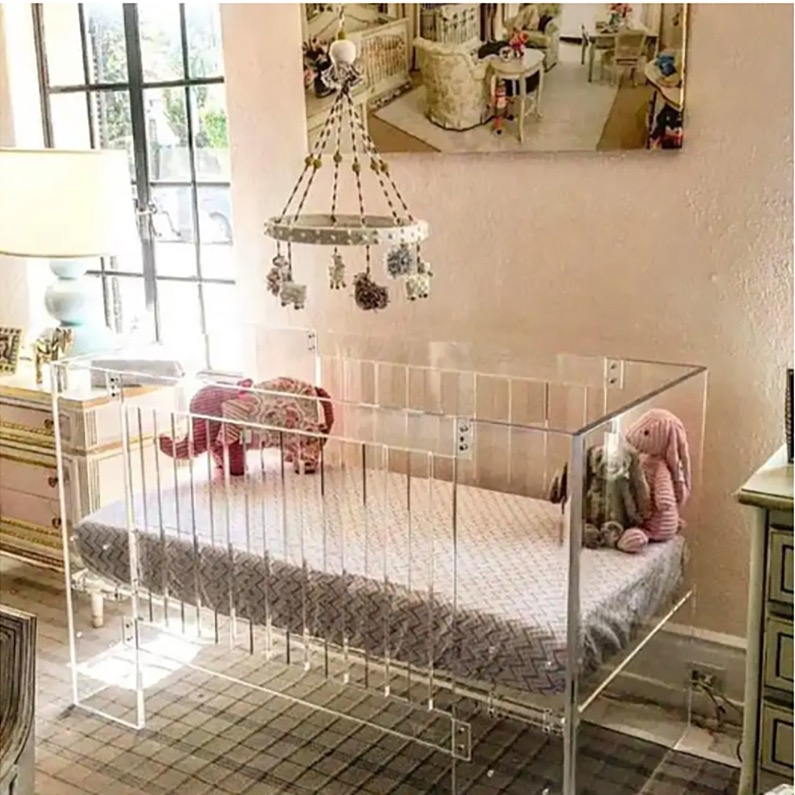Premium Transparent Acrylic Crib for Safe Infant Sleep Solutions