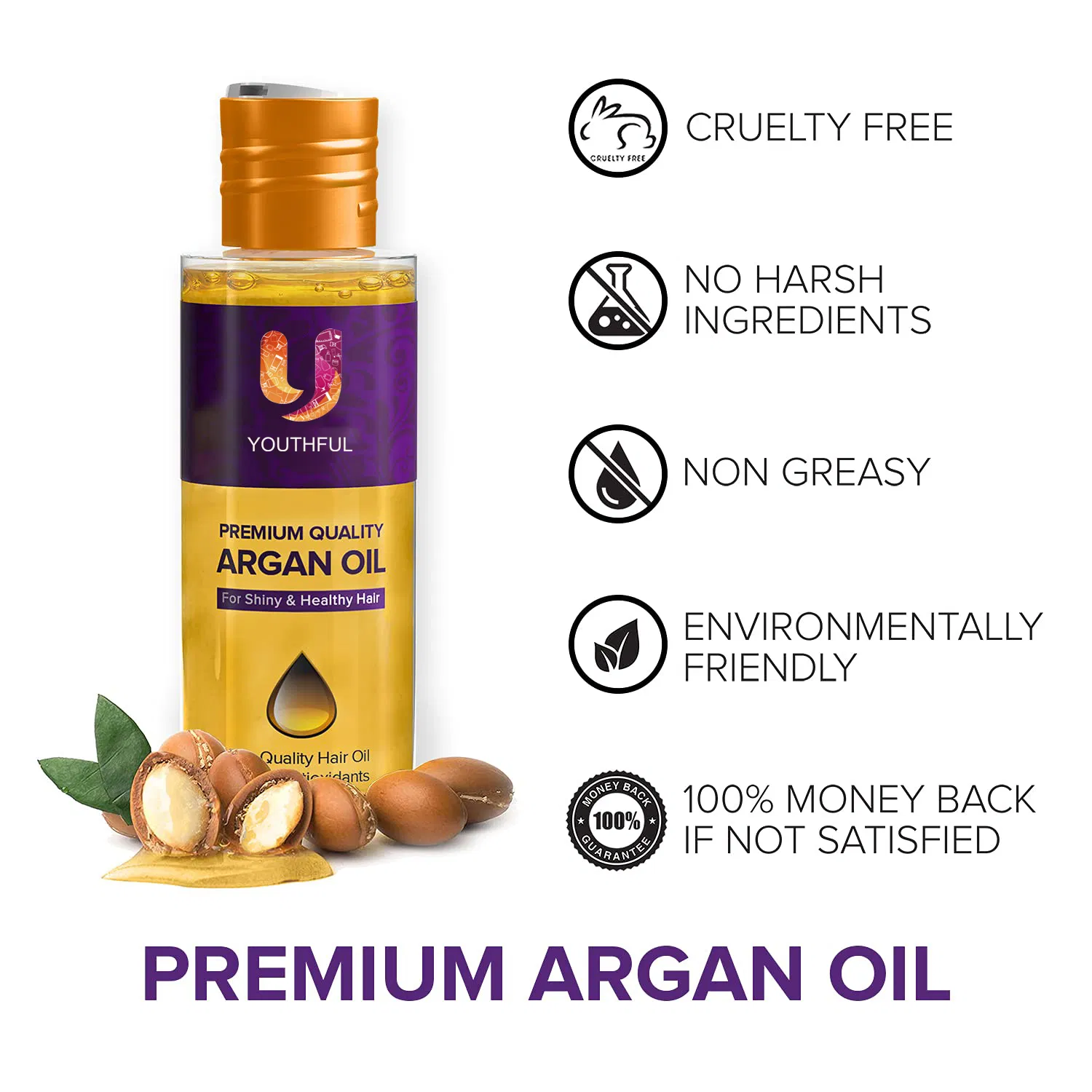 Youthful Argan High Quantity for Dry Damaged Hair Oil