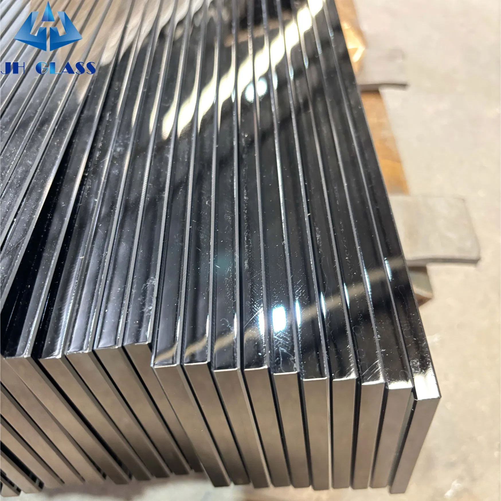 15mm, 19mm Clear, Green, Bronze, Black, Blue High Quality Tempered Glass for Curtain Walls, Special Vehicles, Entrance Glass Doors, Revolving Door