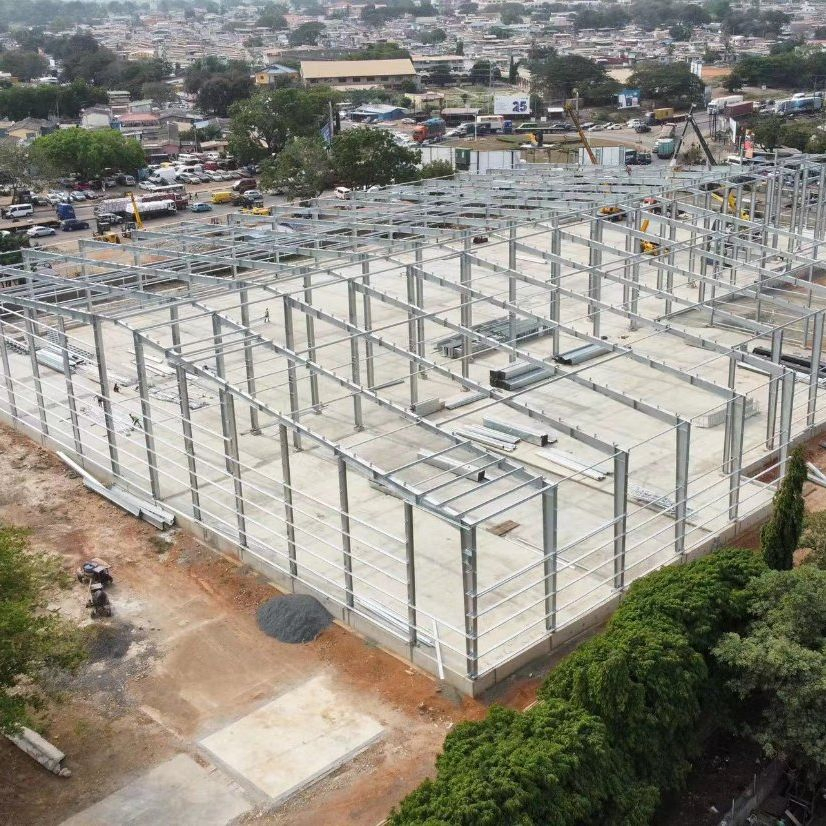 China Cheap Building Material Metal Panel Insulated Steel Structure Cold Storage Warehouse