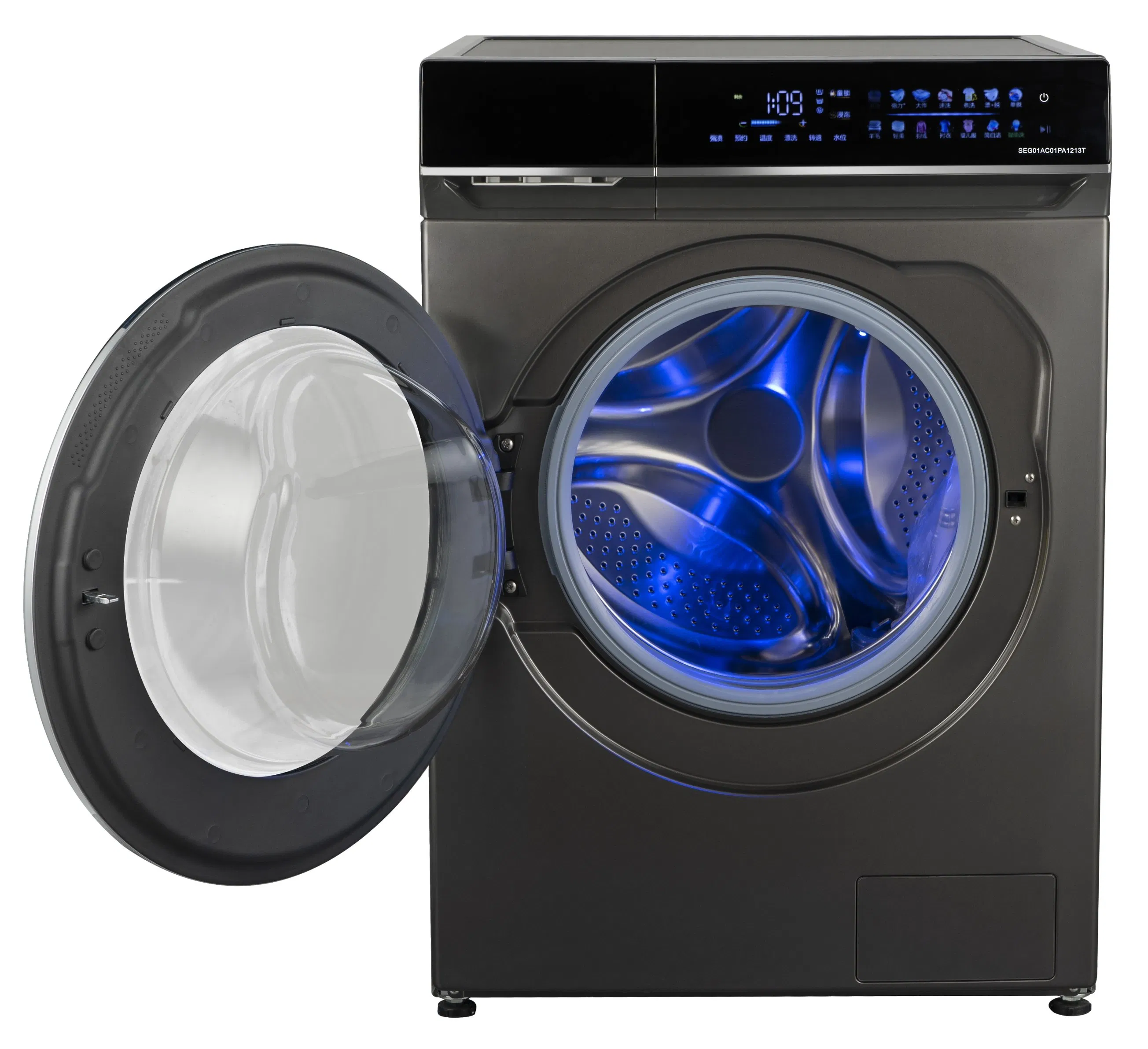 12kg Hot Sale Color screen Front Loading BLDC Home Automatic Washing Machine