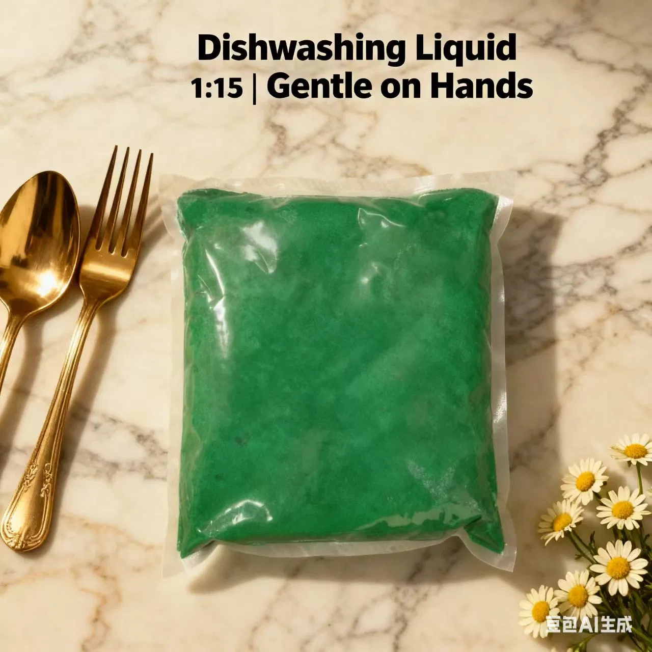 Concentrated Dishwashing Liquid 1: 15 Dilution - Powerful Grease Removal for Kitchen Utensils