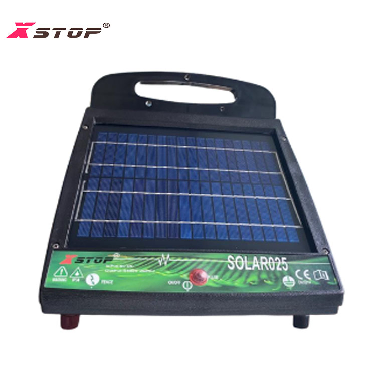 Solar Battery Charging Electric Fence Energizer Easily Transportable Solar025