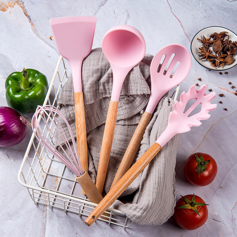 Environmentally Friendly BPA Free Safe and Non-Toxic Silicone Baking Mold and Silicone Cooking Tools Customized Silicone Cookware Set