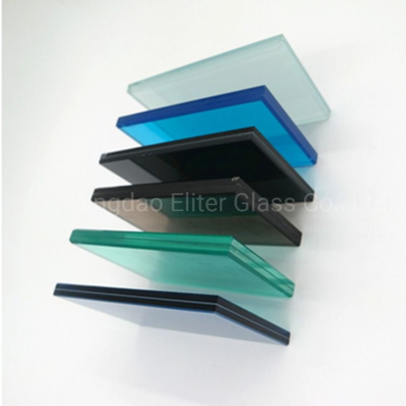 China Factory Direct Sale Clear Low Iron Tinted PVB Sgp Coloured Colors Rainbow Laminated Safety Colorful Tempered Decoration Color Glass