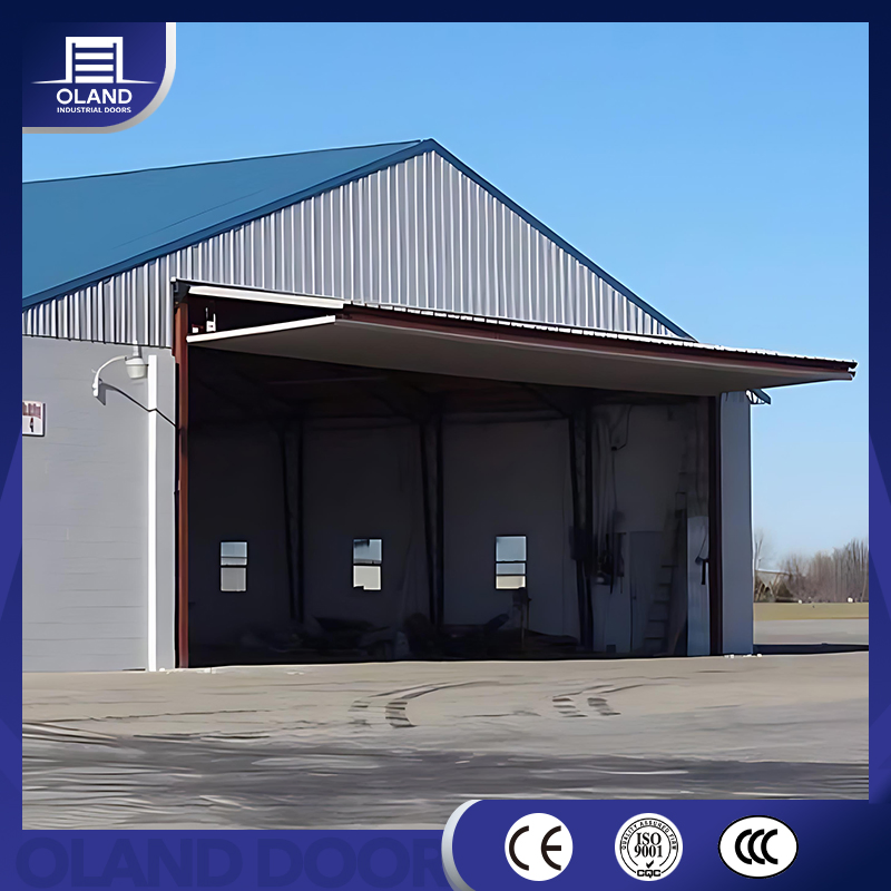 Commercial Vertical Double-Folding Doors Black Open out Bi Fold up and Down Vertical Bifold up Garage Door