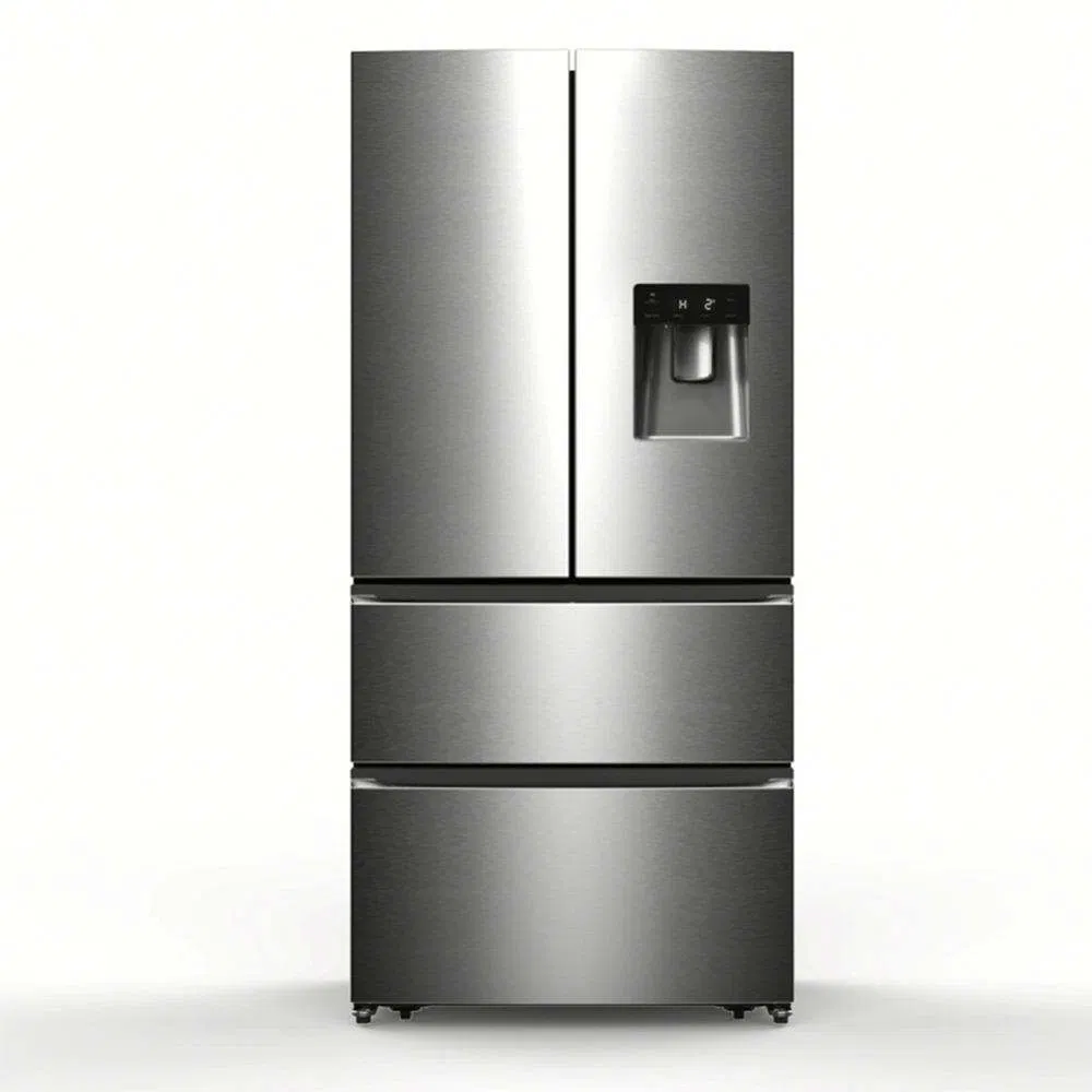 558L Competitive Price Home Appliance R600A R134A Gas Frost Free French Door Refrigerator and Freezer