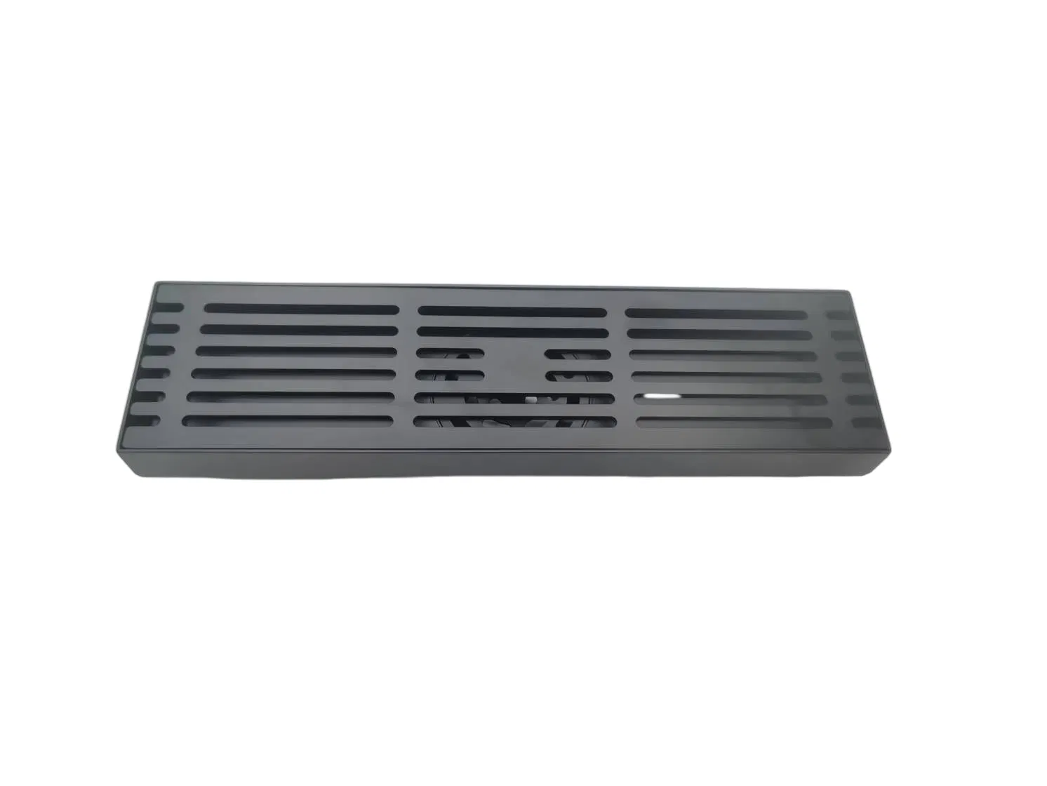 Chic Look Drain in Matte Black for Elegant Shower Rooms