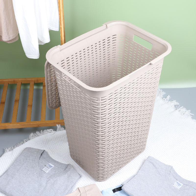 Hot Selling PP Dirty Clothes Organizer Plastic Laundry Basket with Handle