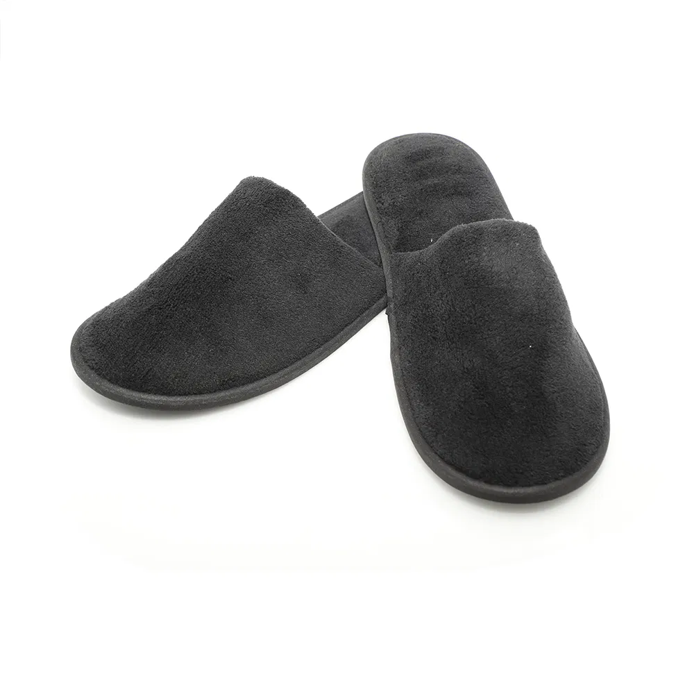 Premium Custom Logo Coral Fleece Slippers for Hotels