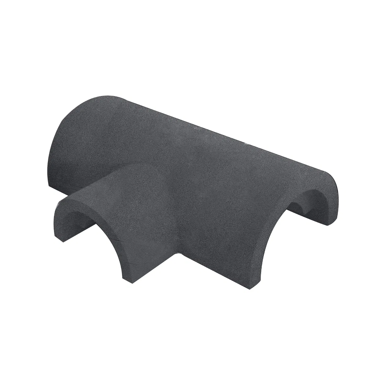 Industrial Insulation Material Foamed Calcium Silicate Tee Fittings