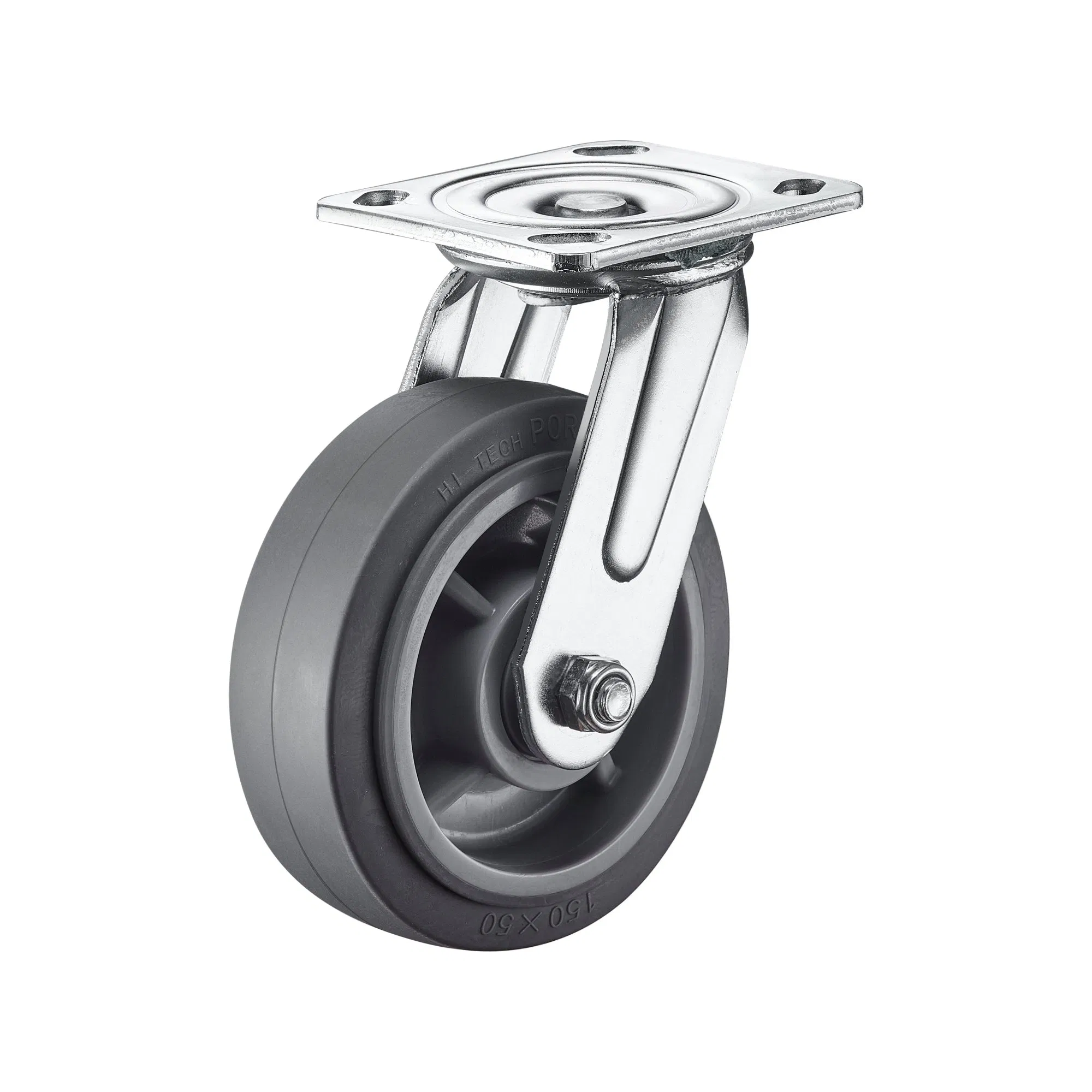 Industrial Rubber Cart Wheels Swivel Locking Casters Heavy Duty Caster Wheels with Brake