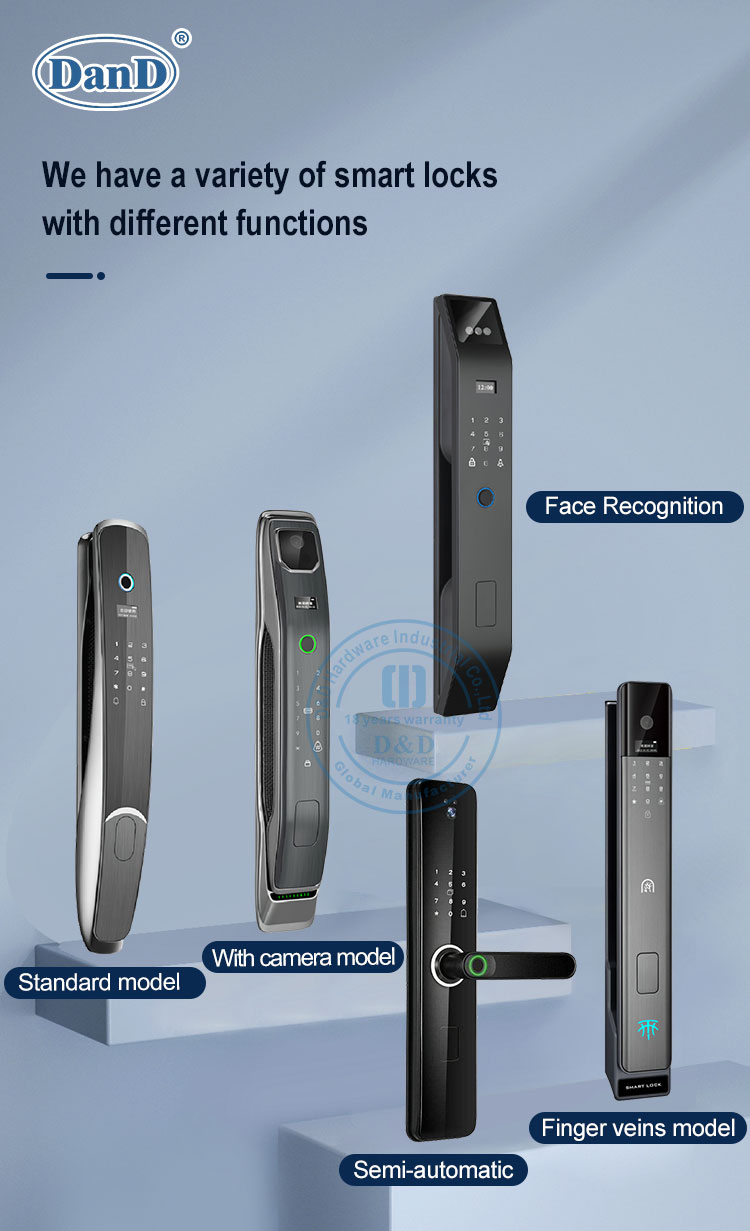 Hotel Villa Card Bluetooth Combination Commercial Smart Sliding Door Handle Locks