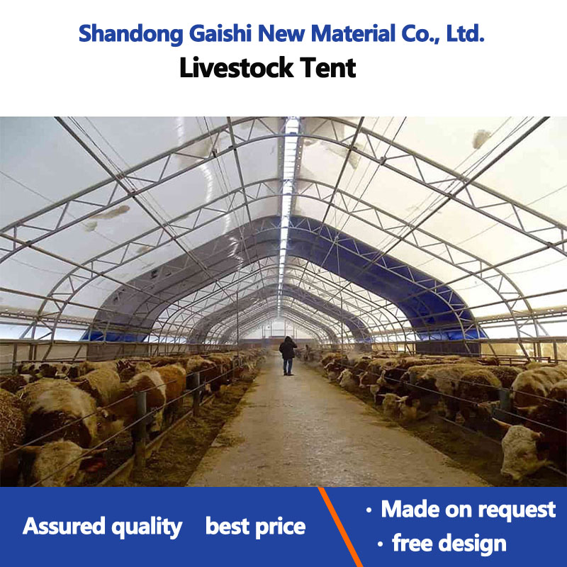Industrial PRO Series 40' X 60' Truss Storage Shelter with Heavy Duty PVC Cover & Drive Through Doors