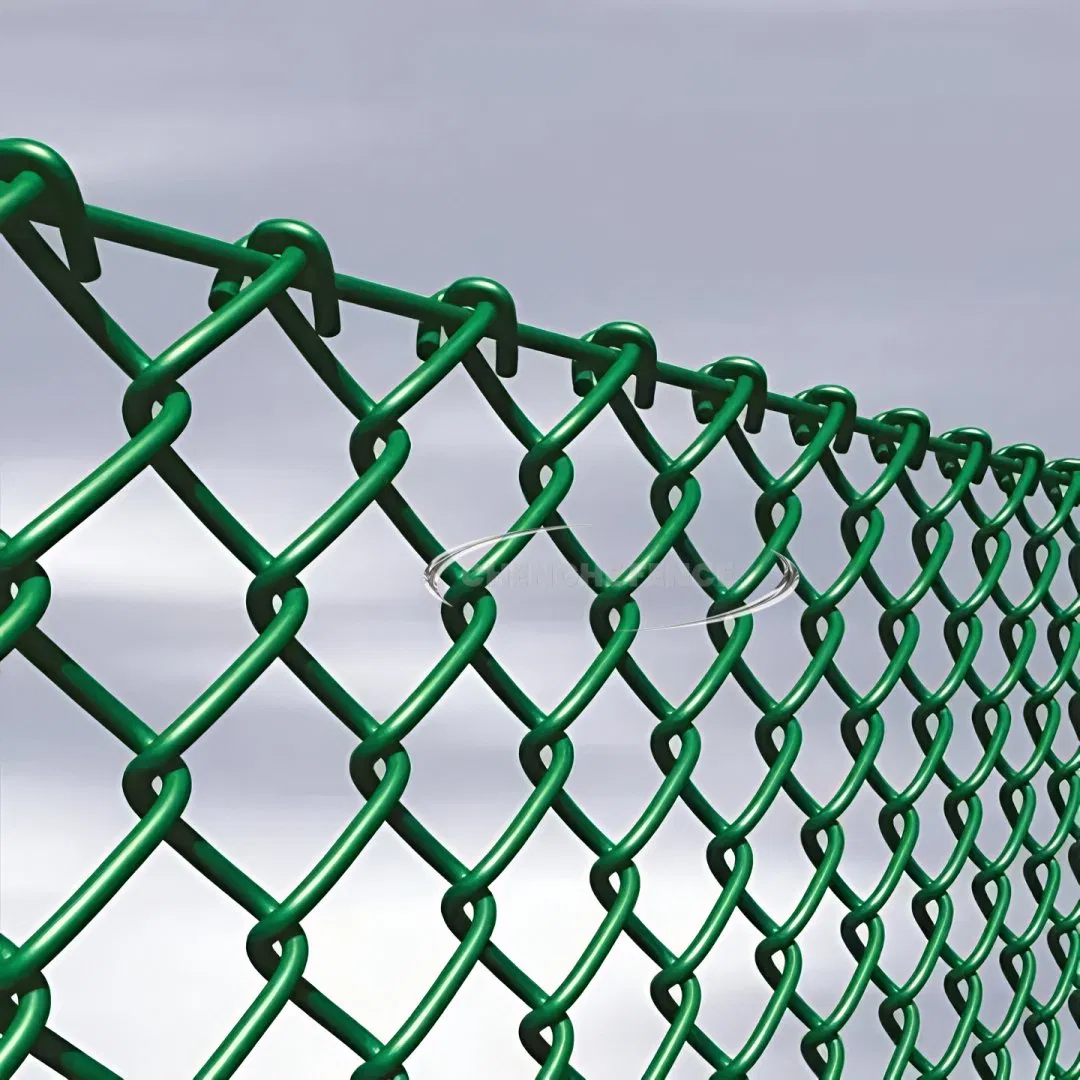 PVC Coated Galvanized Chain Link Wire Mesh Fence Cost Price Hexagonal Hole Chain Link Fencing Mesh Metal Wire PVC Coated 1X1 Wire Mesh Fence