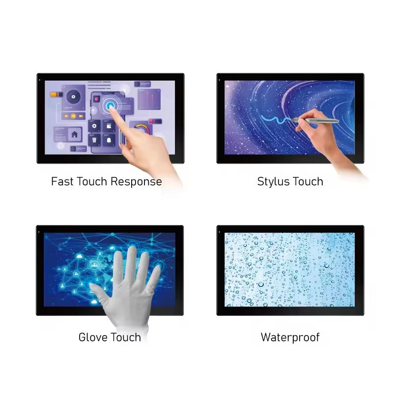 Electric Tempered Touch Cover Glass for Industrial Commercial Medical Control Panel