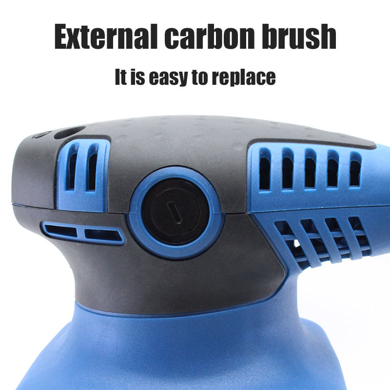 High Quality Electric Square Dustless Random Orbit Sander 220V for Wood Finishing