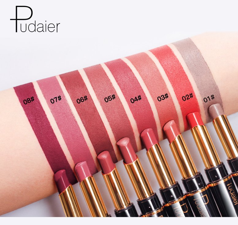 Online Wholesale in Stock 2 In1 Long Lasting Matt Base Lighter Matte Lipstick and Lip Liner Wholesale in Stock Long-Lasting Waterproof Lipstick Lip Gloss