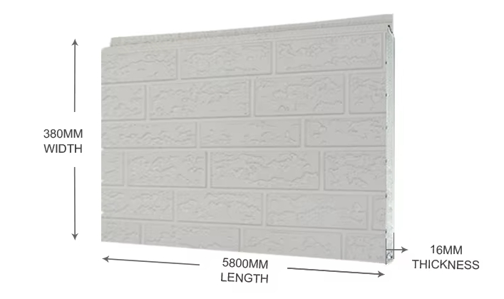 Decorative Sandwich Panel Insulated Metal PU Polyurethane Foam Carved Exterior Wall Panel