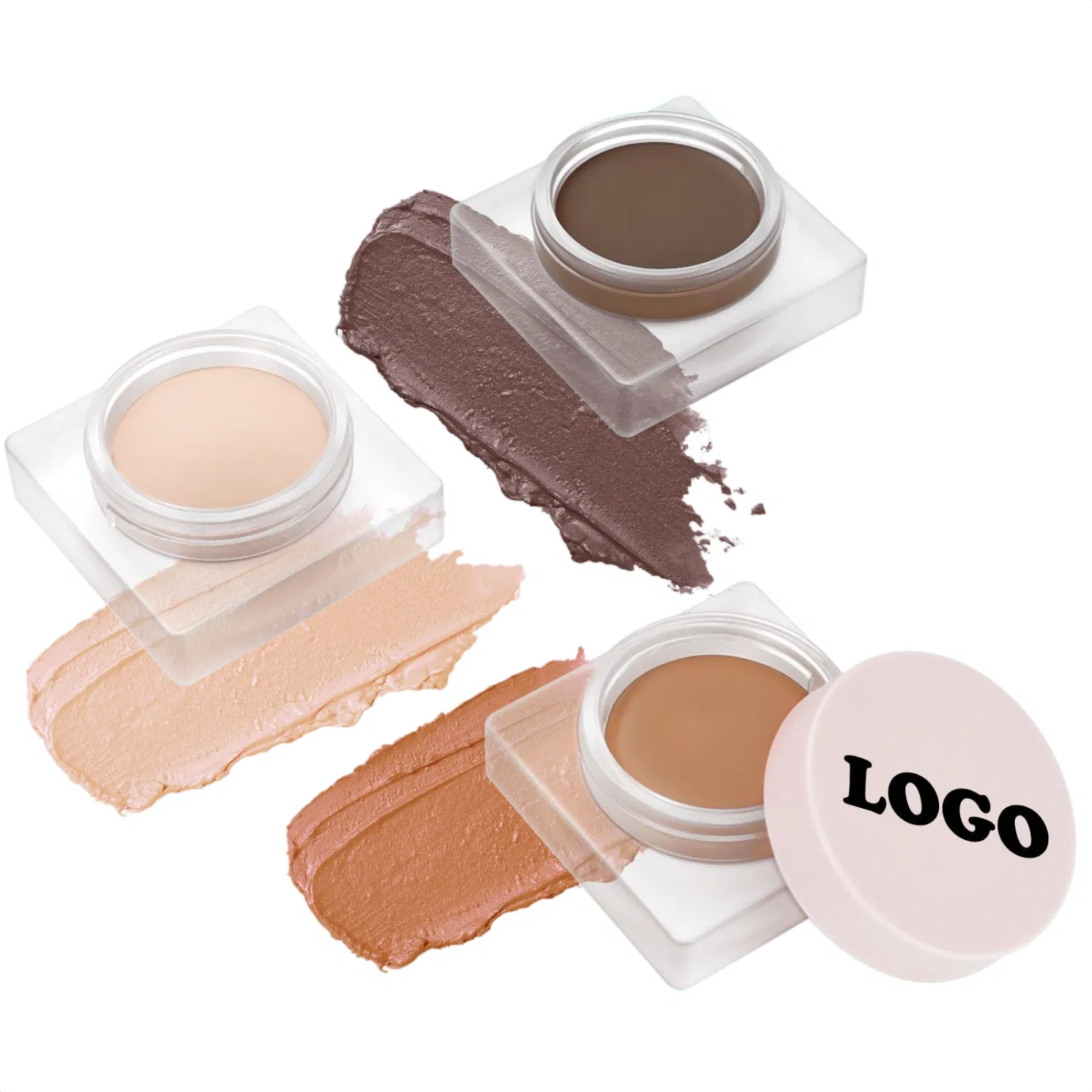 Natural Multi-Color Foundation HD Concealer Cream Palette for Flawless Skin
