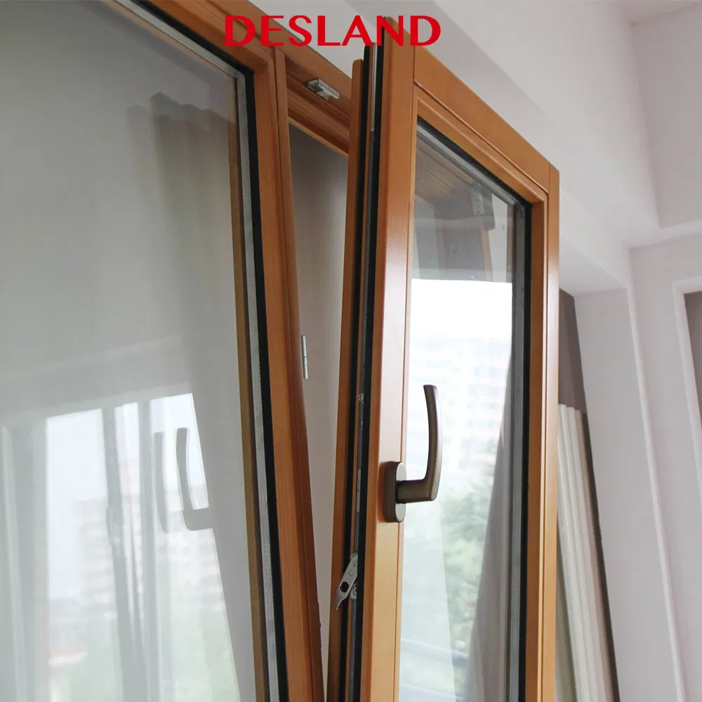 Mss-68 Series Solid Wood Arched Windows, Thermal Insulation Casement Windows